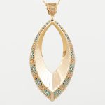 آویز نیلوفر فیروزه ای