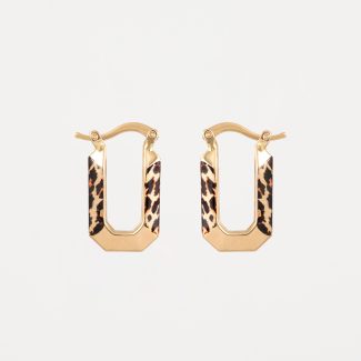 گوشواره پلنگی مستطیلیی آریانا